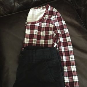 Plaid crop top