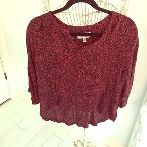 Ecote half button down top