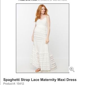 Pea in the Pod lace maxi dress