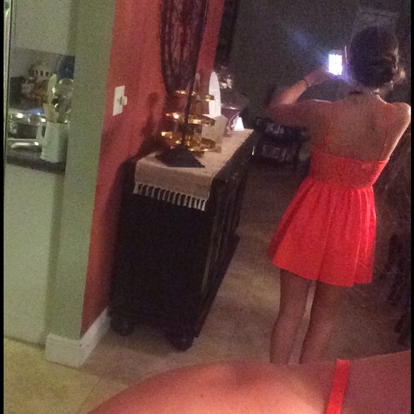 Tobi Orange lace romper - Picture 3 of 3