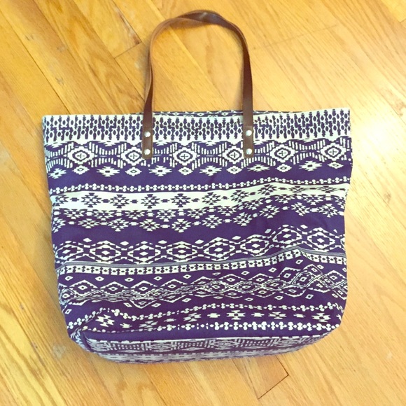 Aztec Print Tote Bag