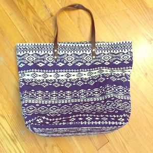 Aztec Print Tote Bag