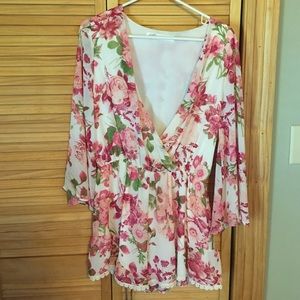 Honey Belle Floral Romper