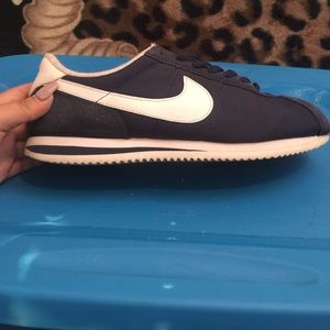 Navy blue Nike Cortez
