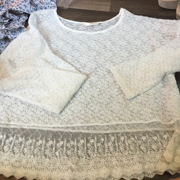White lace top