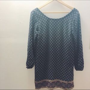 forever 21 mixed pattern dress