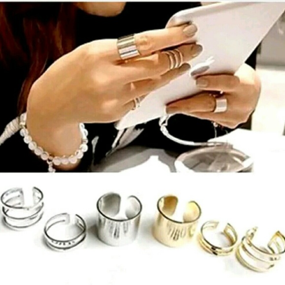 Moda Ragazza Jewelry - ⭐NEW! Silver or Gold 3 Piece Midi Ring Set