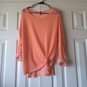 Coral oversized sweater