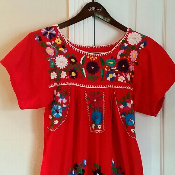 Vintage Embroidered Mexican Sundress