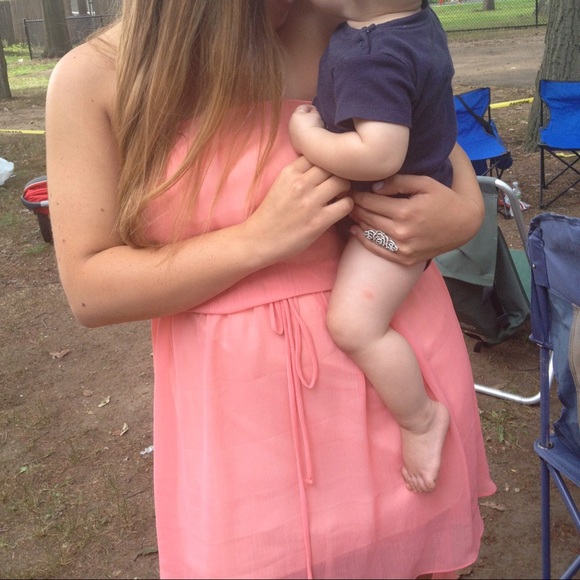 Soft Pink Highlow Dress - Picture 4 of 4