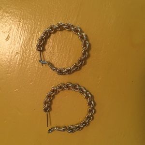 Small gold hoop earrings