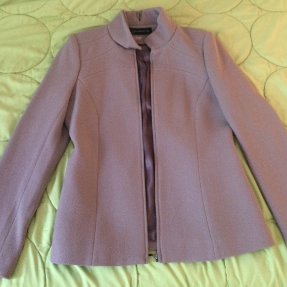 Zara light purple pea coat