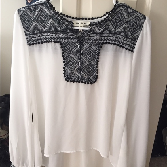 Sheer white top