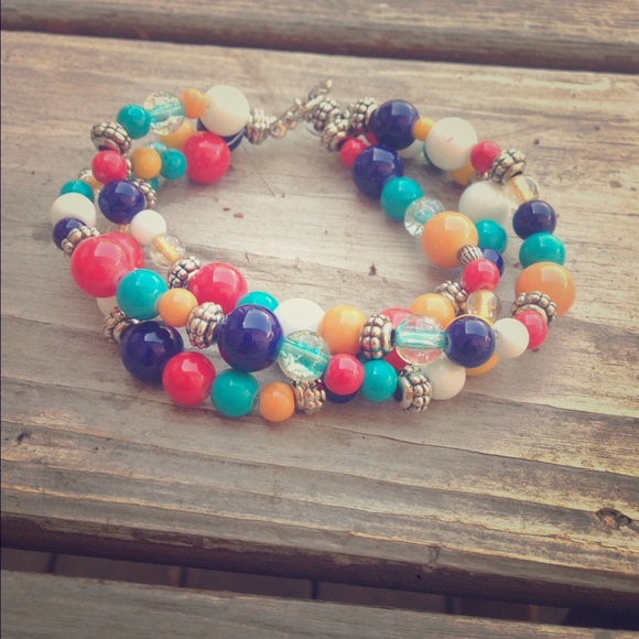 Homemade beaded bracelet
