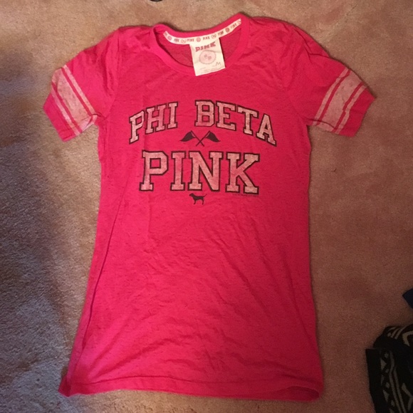 PINK burnout logo tee