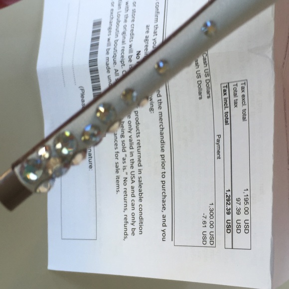 🎉HP🎉 ||Christian Louboutin || Swarovski Pumps - Picture 4 of 4