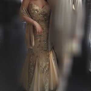 Jovani Gold Gown