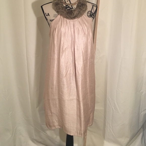 ⭐️SALE⭐️Alexia Admor cream and gold dress - Picture 2 of 4