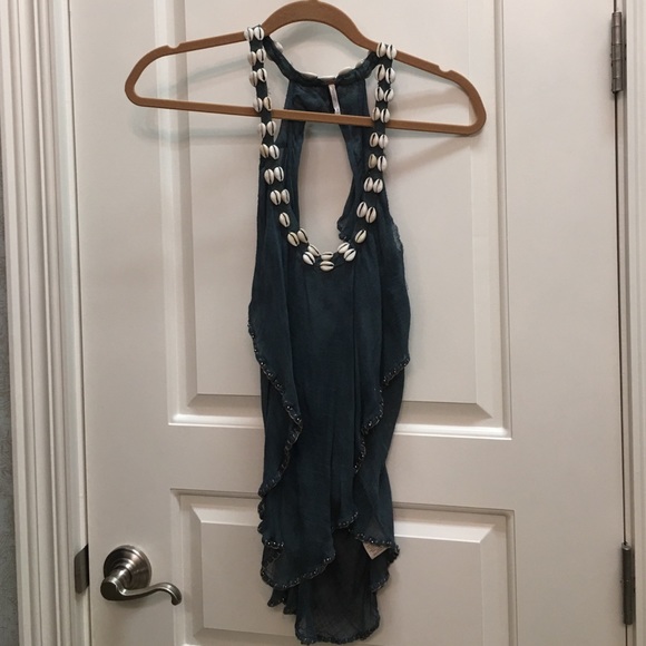 Tank top with shell detailing