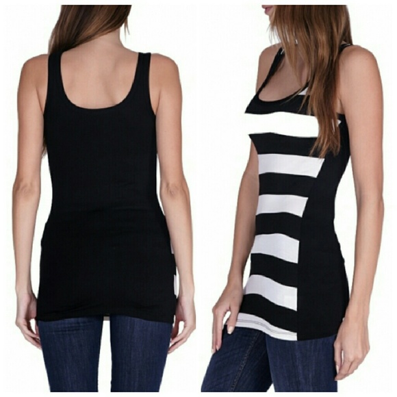 Long striped tank top - Picture 2 of 3