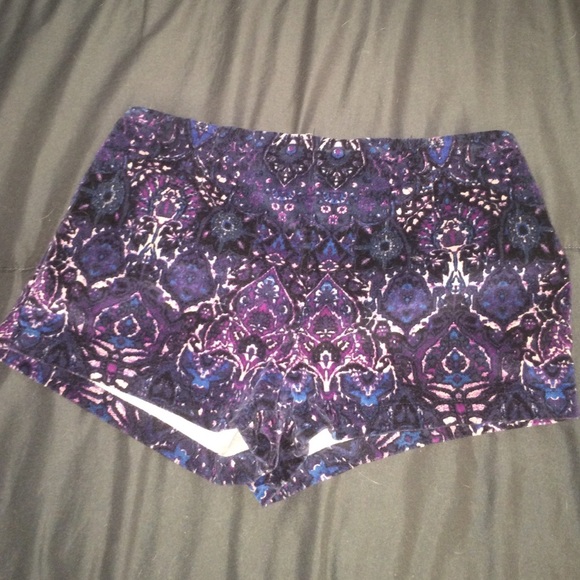 Urban outfitters velvet shorts!