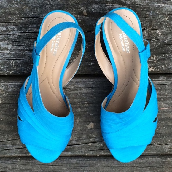 Naturalizer Lulianna Wedge, Blue Fabric 10W