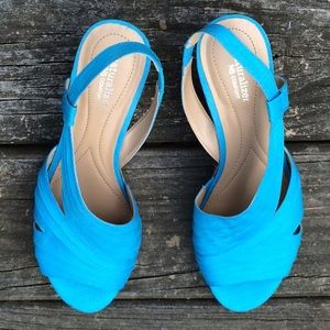 Naturalizer Lulianna Wedge, Blue Fabric 10W