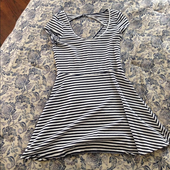 Blue/White American Eagle Skater Dress