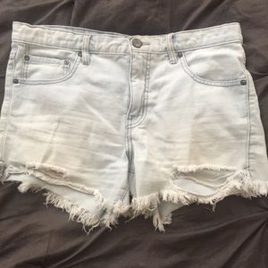 Free people distressed boyfriend shorts