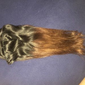 100% 200g 18 inches human hair clip on extensions