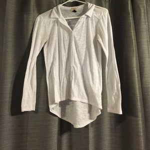 White see through button up