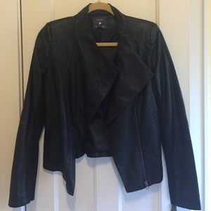 Forever 21 PU black jacket in size S/P