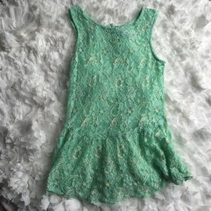 Green Lace tank