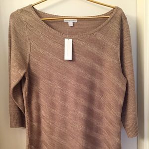 Asymmetrical-Hem Lurex Sweater (never been worn)