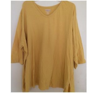 V-Neck Cotton Top - 3X