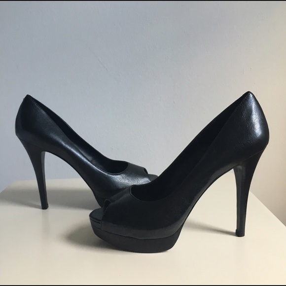 BCBGeneration Shoes - Black BCBG Peep Toe Pumps