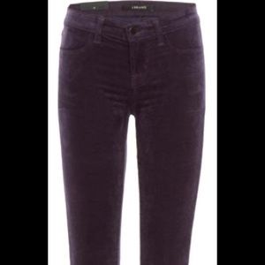 J Brand Mid-Rise Skinny Leg Corduroy