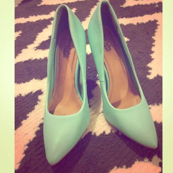 Charlotte Russe mint heels.
