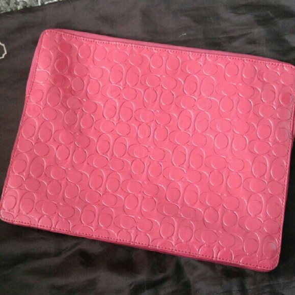 🇺🇸🇺🇸💯Authentic Coach Coral Gloss Tablet Case - Picture 2 of 2