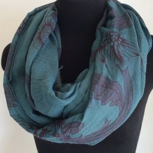 Women Ladies Teal Color Scarf Wrap