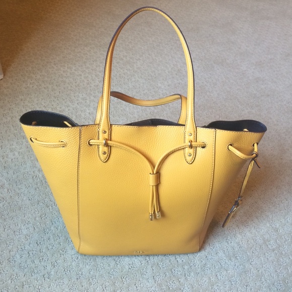 Ralph Lauren Bags Ralph Lauren Mustard Yellow Bucket Purse Poshmark