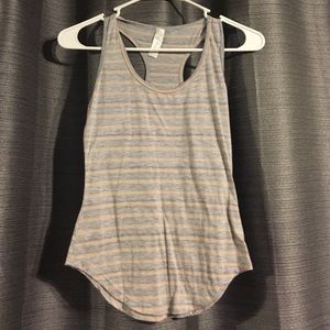Gray and tan tank top