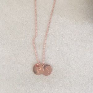 Necklace rose gold with letters