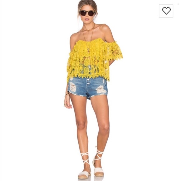 Yellow Tularosa top from Revolve