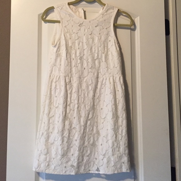 Dolce Vita Floral Crochet White Dress XS