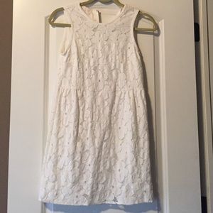 Dolce Vita Floral Crochet White Dress XS