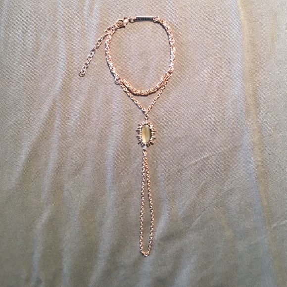 Kendra Scott Rose Gold Toby In Brown Pearl