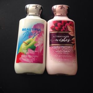 A Thousand Wishes and Beautiful Day lotion