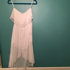 White Crochet Beach Dress