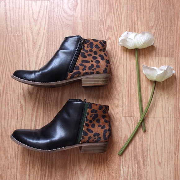 Dolce Vita Leopard Ankle Booties